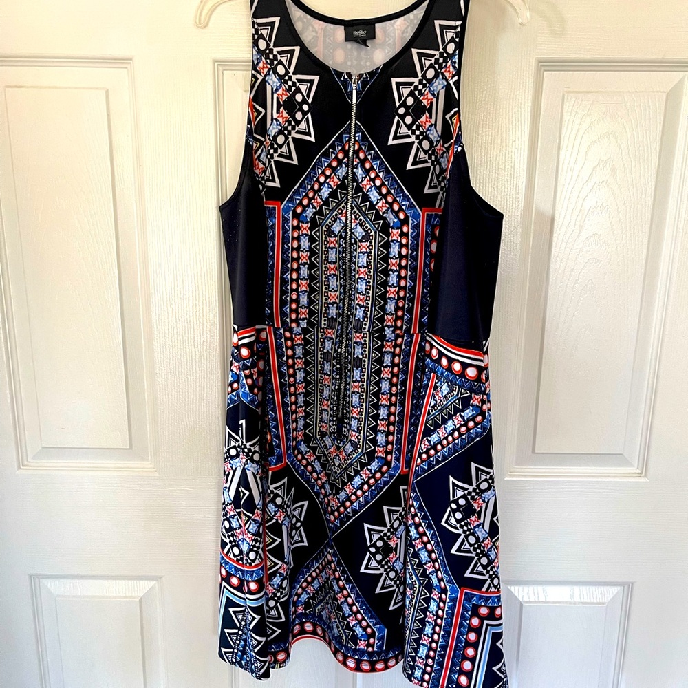 Vibrant patterned dress